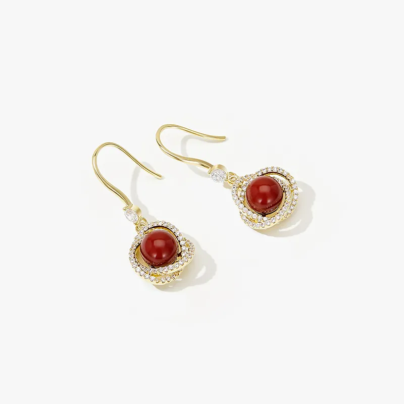 MCK New Chinese Style Elegant Earrings Women's-4