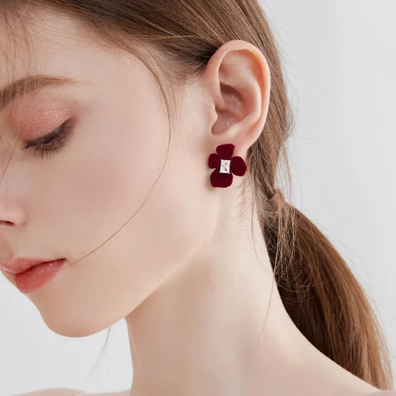 MCK 925 Silver Needles Earrings Women's-3