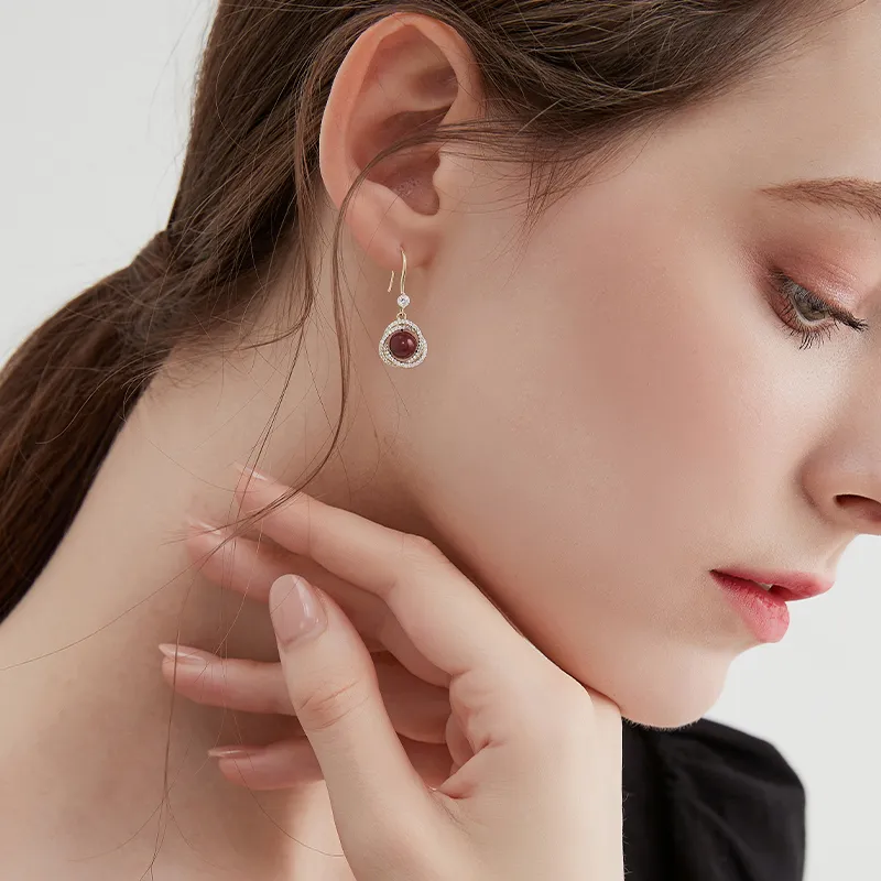 MCK New Chinese Style Elegant Earrings Women's-3