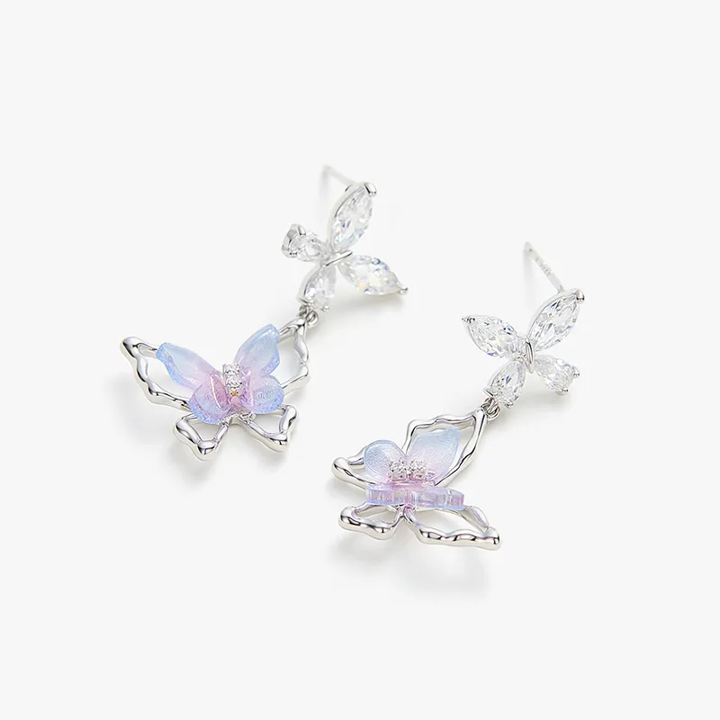 MCK 925 Silver Needles Earrings Women's-2