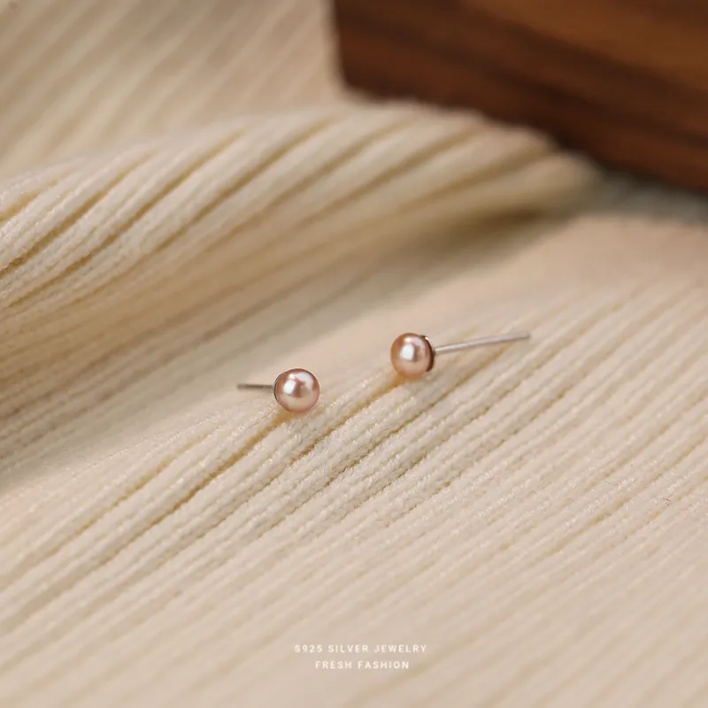 MCK S925 Silver Stud Earrings Women's-19