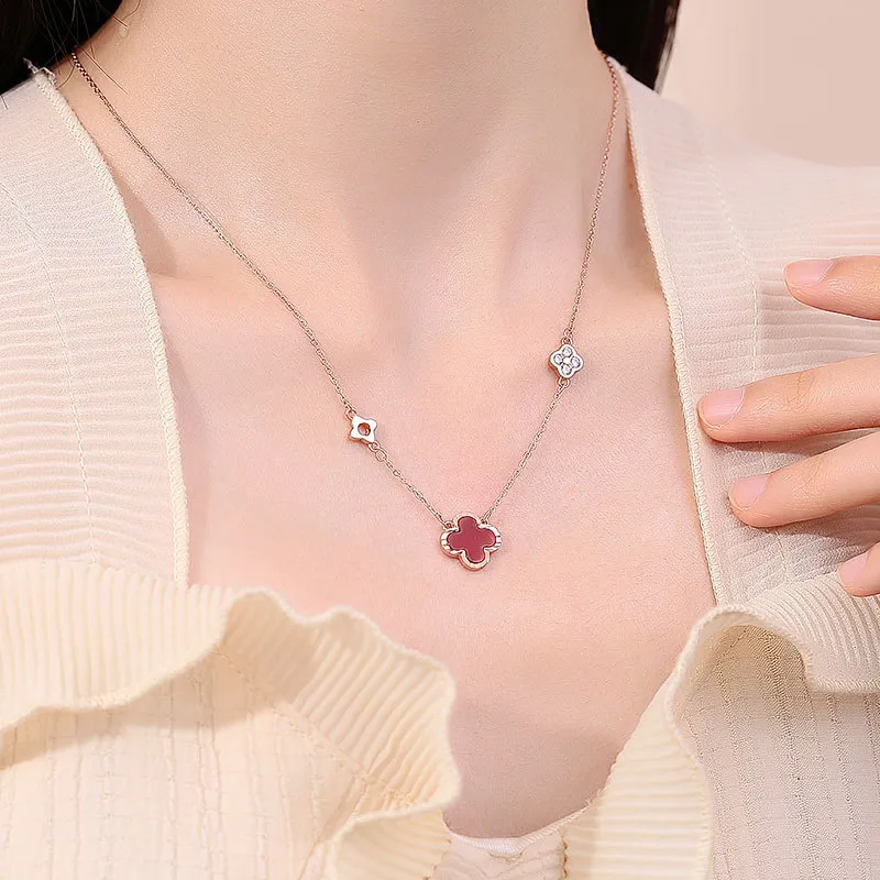 MCK Agate Jade Necklaces Women's-4
