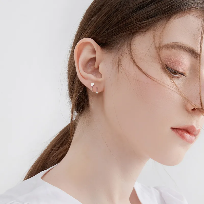 MCK S925 Silver Earrings Women's-3