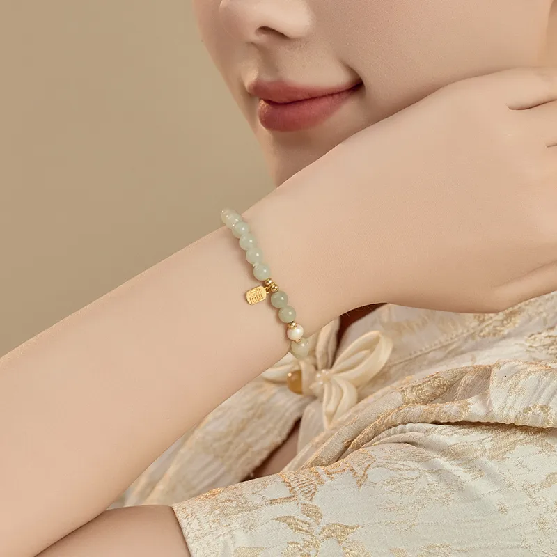MCK Hetian Jade Bracelets White Jade/Pale Greenish White Jade Women's-4