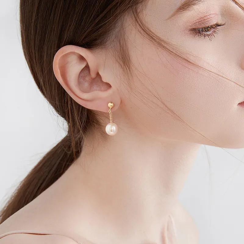 MCK Faux Pearl Earrings Women's-2