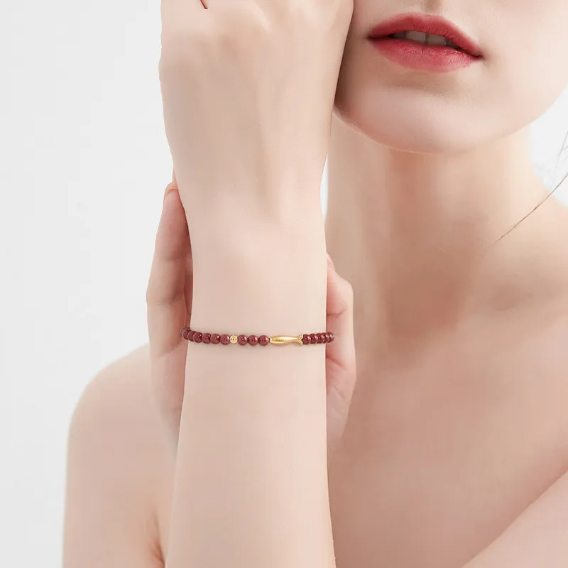 MCK 925 Sterling Silver Cinnabar Bracelets Women's-1