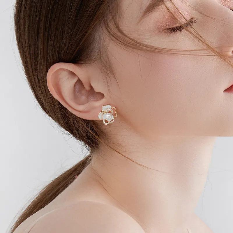 MCK 925 Sterling Silver Stud Earrings Women's-1
