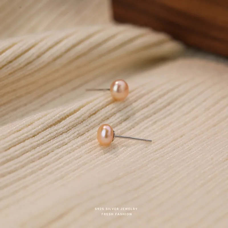 MCK S925 Silver Stud Earrings Women's-15