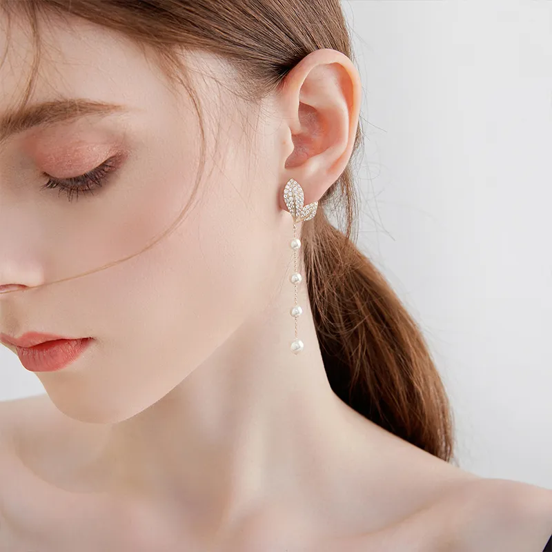 MCK 925 Silver Needles Earrings Women's-5