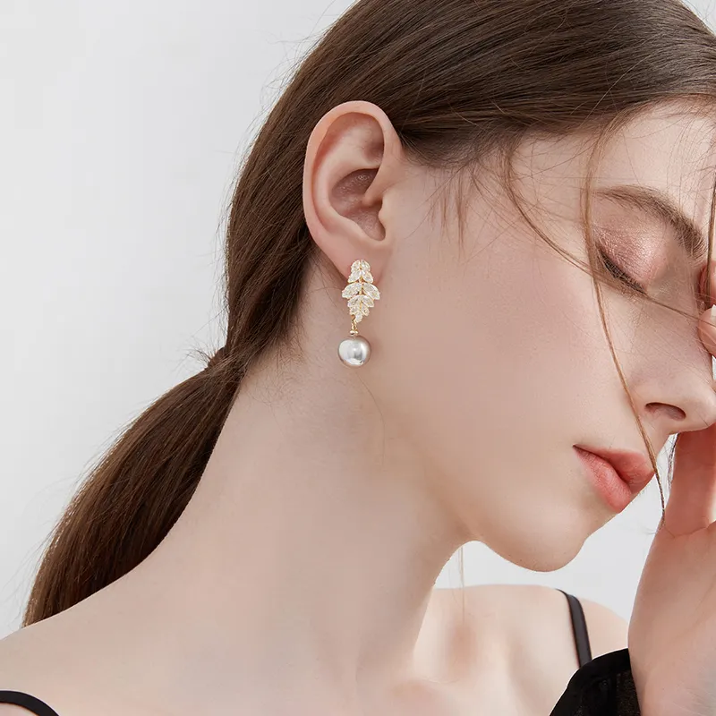 MCK 925 Silver Needles Earrings Women's-5