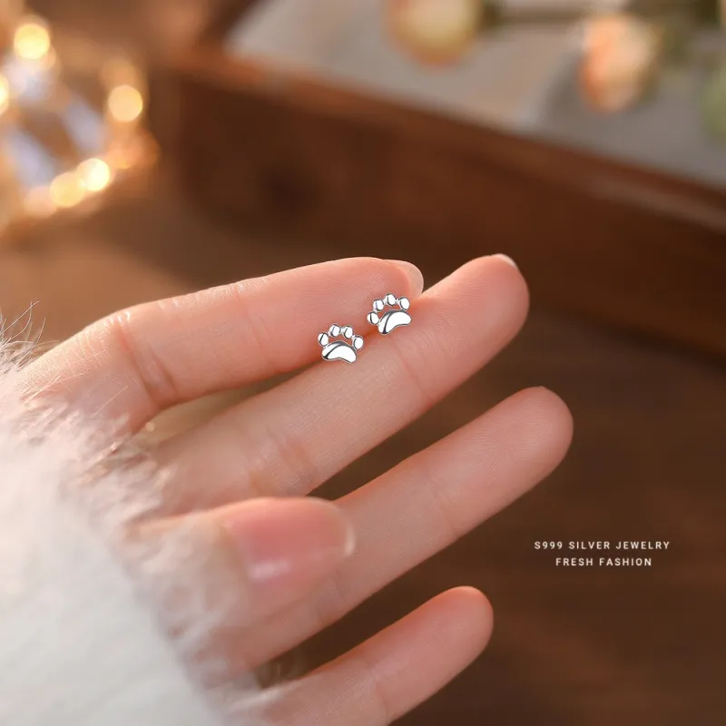MCK Sterling Silver Stud Earrings Women's-2