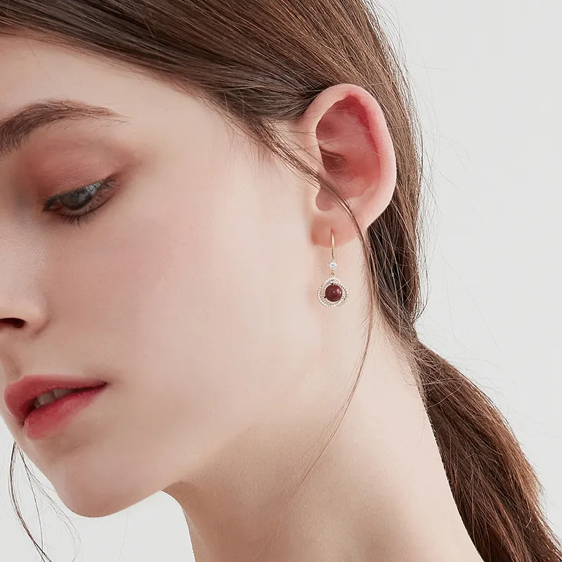 MCK New Chinese Style Elegant Earrings Women's-1
