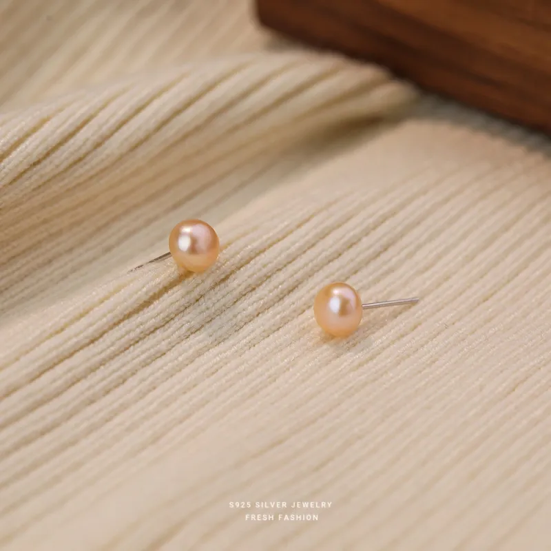MCK S925 Silver Stud Earrings Women's-14
