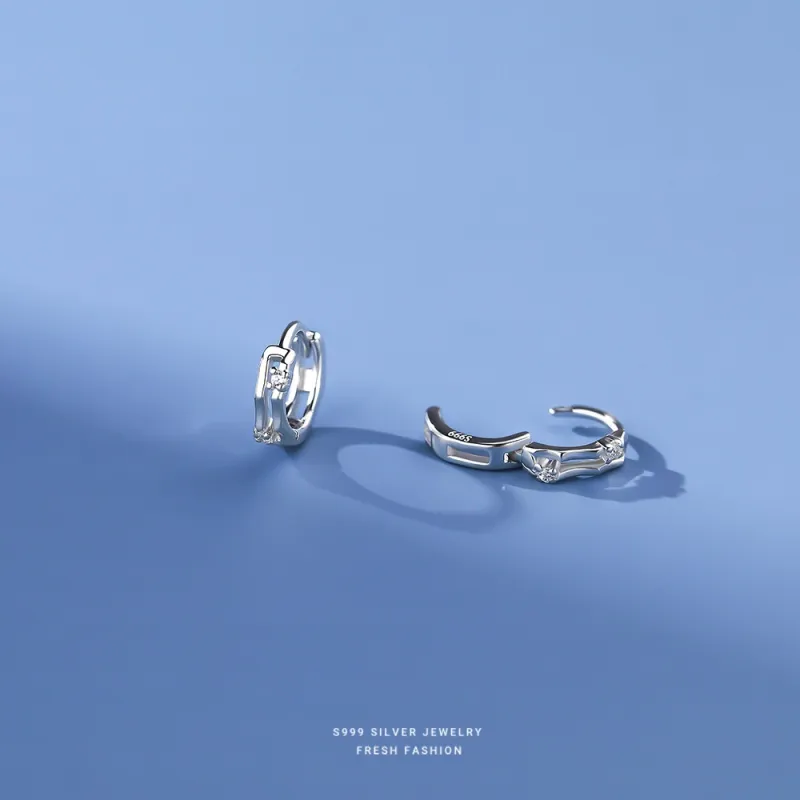 MCK 999 Fine Silver Earrings Women's-6
