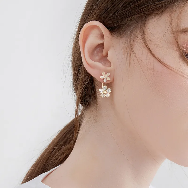 MCK 925 Sterling Silver Earrings Women's-1