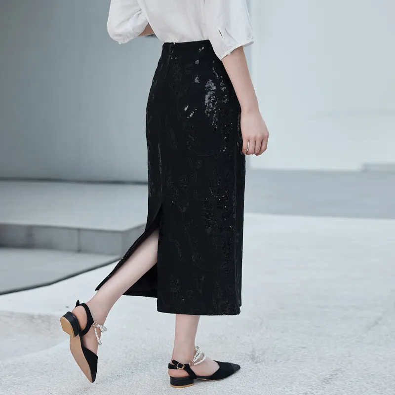 Hang Yi Court Casual Long Skirt Women's-1