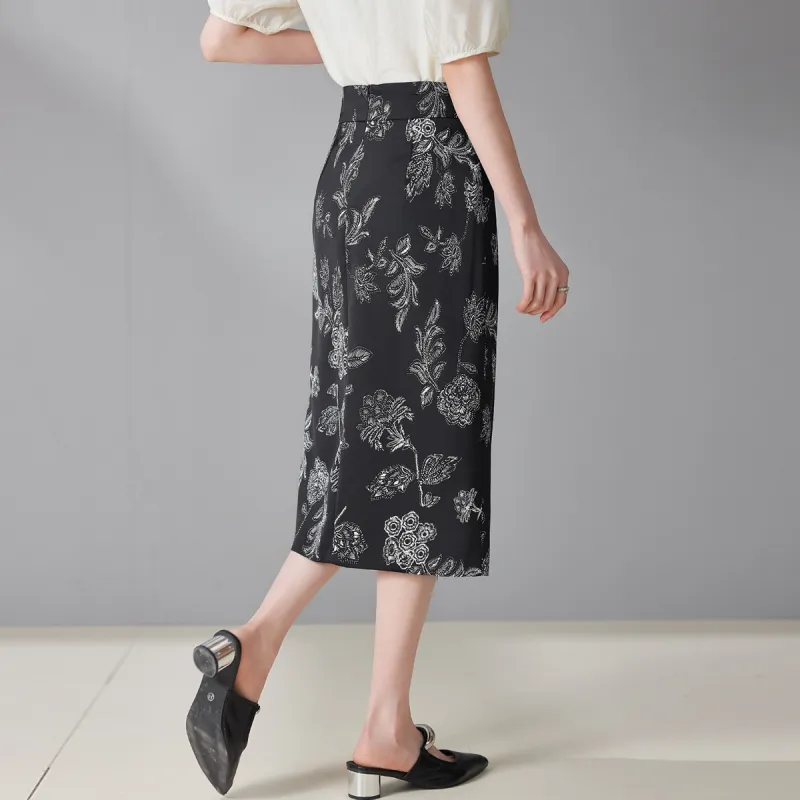 Hang Yi Court Casual Long Skirt Women's-1