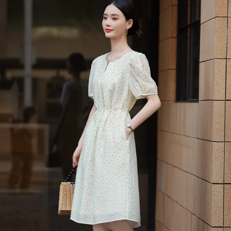 Hang Yi Court Short Sleeved Dress Women's-3