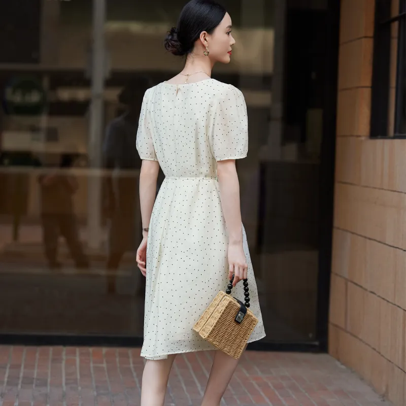 Hang Yi Court Short Sleeved Dress Women's-1