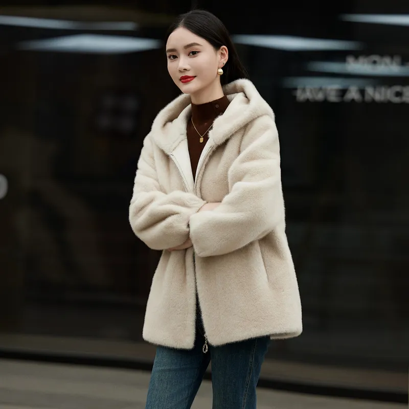 Hang Yi Court Velvet feel Coat Women's-4