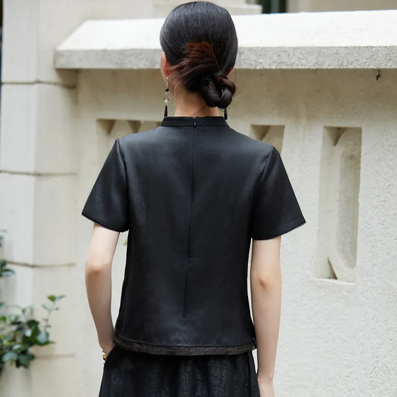 Hang Yi Court Shirt Women's Black-2