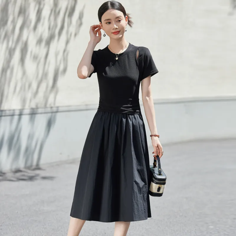 Hang Yi Court Short Sleeved Dress Women's-4