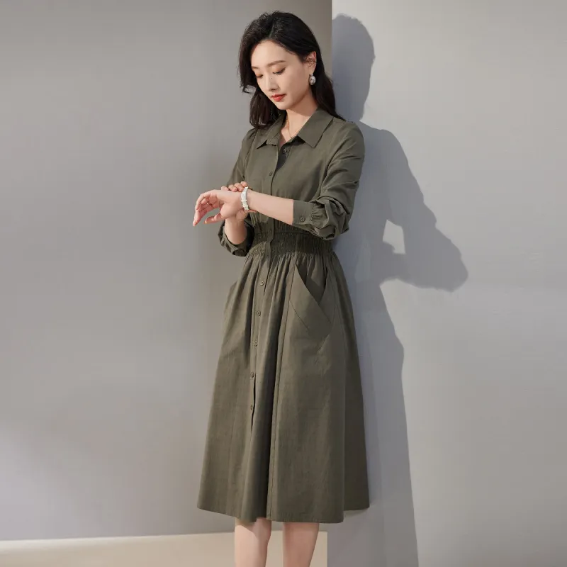 Hang Yi Court Long Sleeved Dress Women's-8