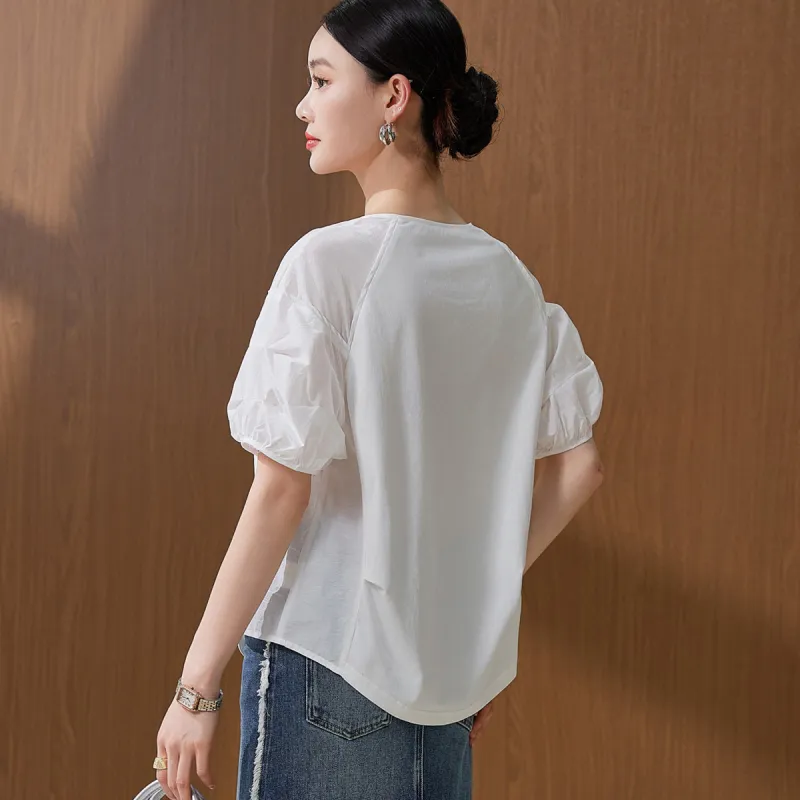 Hang Yi Court Shirts Women's White-1