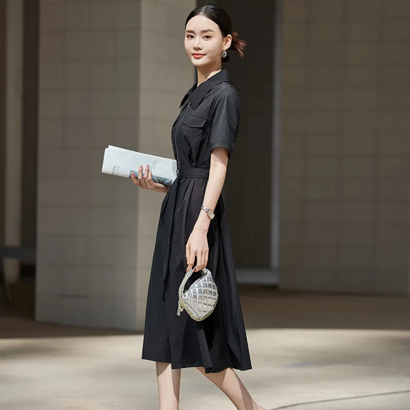 Hang Yi Court Short Sleeved Dress Women's-2