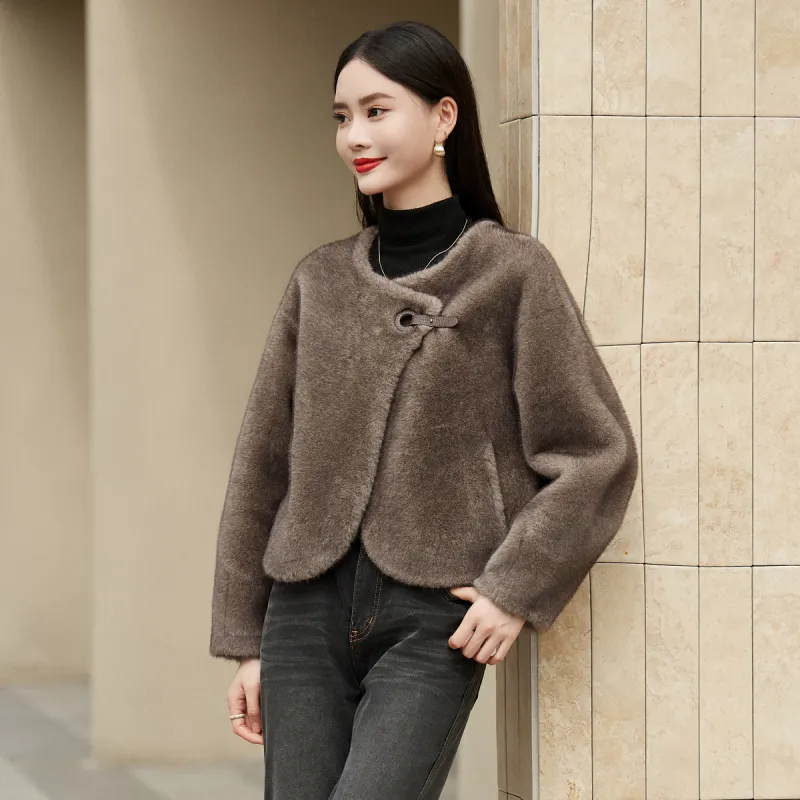 Hang Yi Court Velvet feel Coat Women's-1