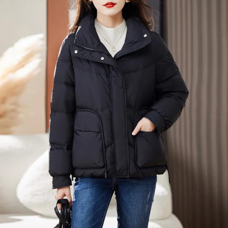Hang Yi Court Down Jacket Women's Black-4
