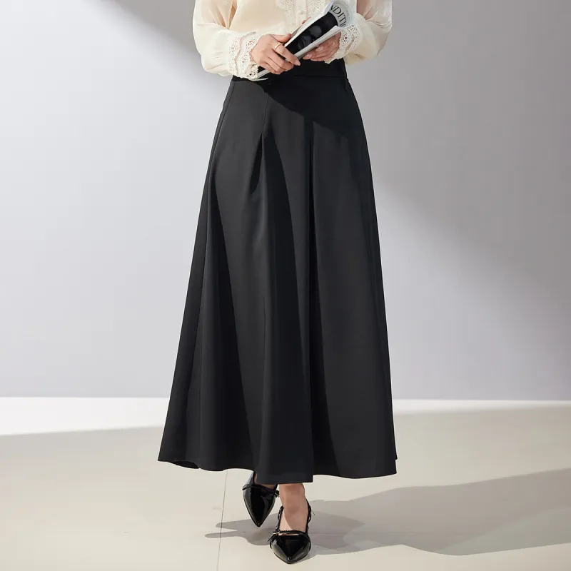 Hang Yi Court Casual Long Skirt Women's-2