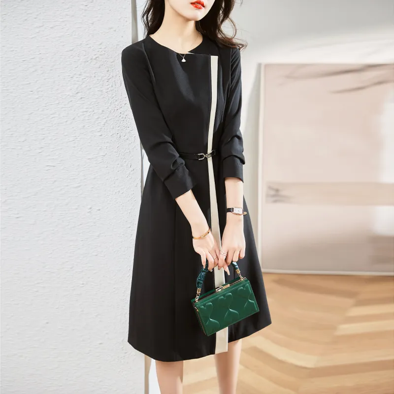 Hang Yi Court Long Sleeved Dresses Women's-16