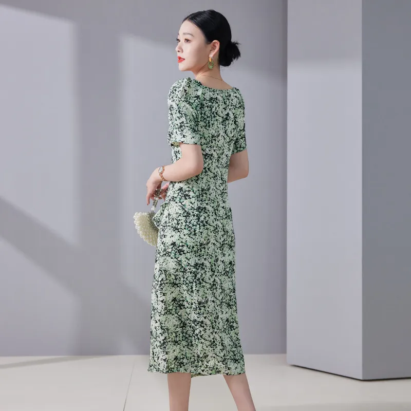Hang Yi Court Short Sleeved Dress Women's-1