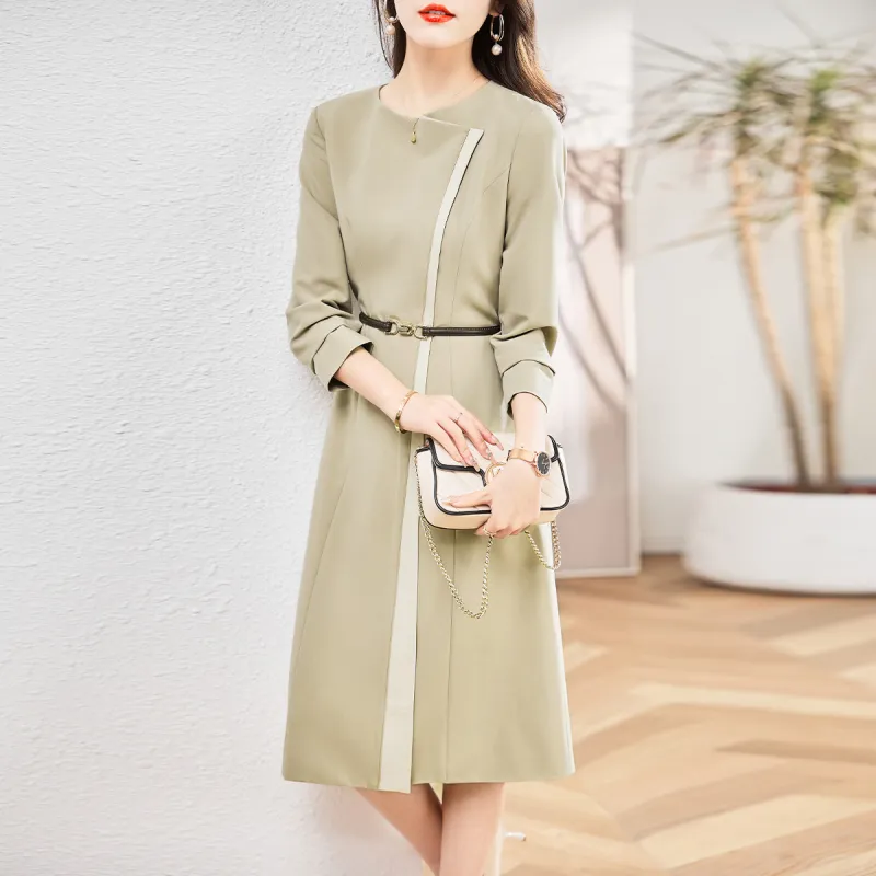 Hang Yi Court Long Sleeved Dresses Women's-9