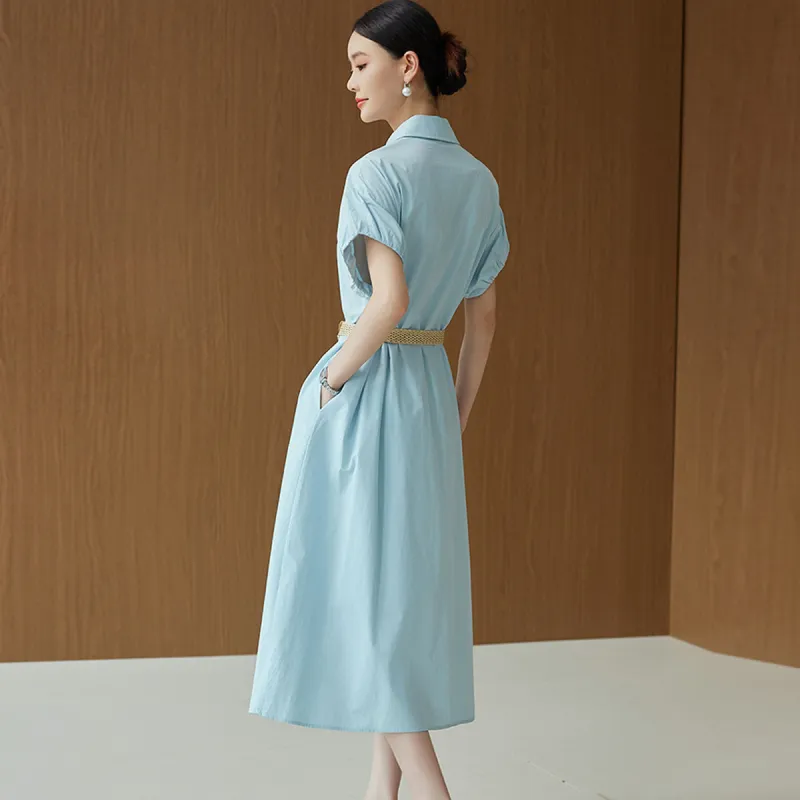 Hang Yi Court Short Sleeved Dress Women's-1
