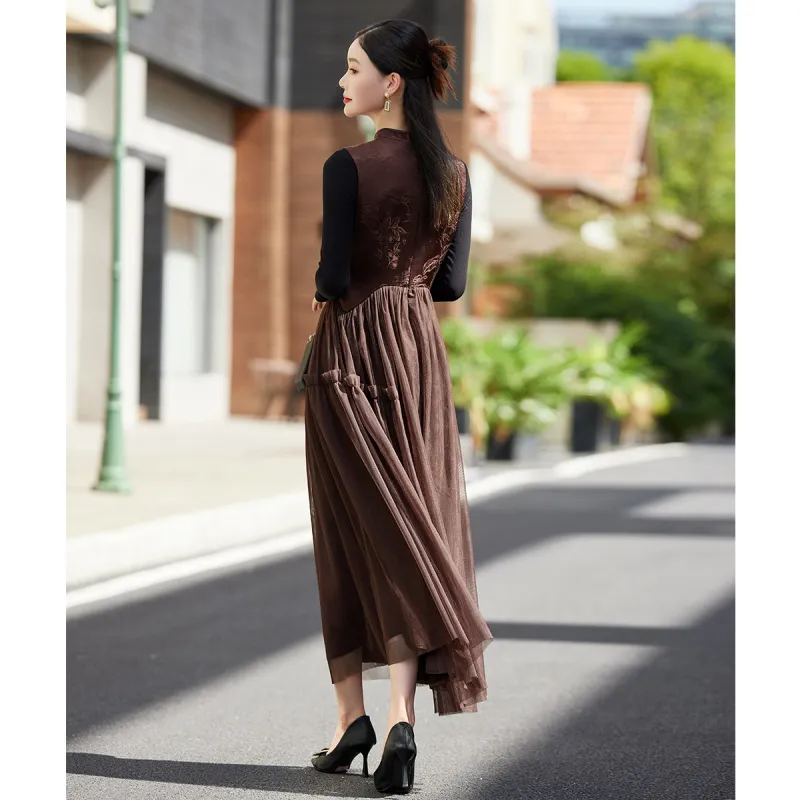 Hang Yi Court Sleeveless Dress Women's-1