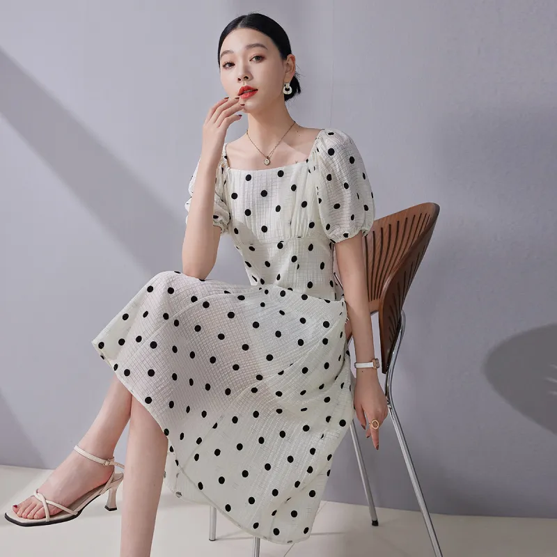 Hang Yi Court Short Sleeved Dress Women's-5