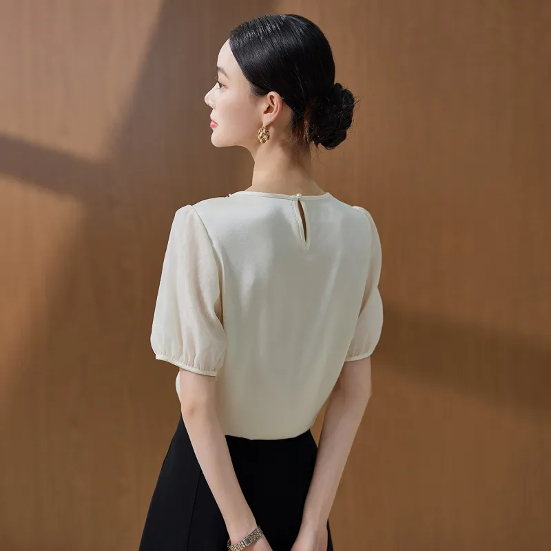 Hang Yi Court Shirts Women's Beige-1