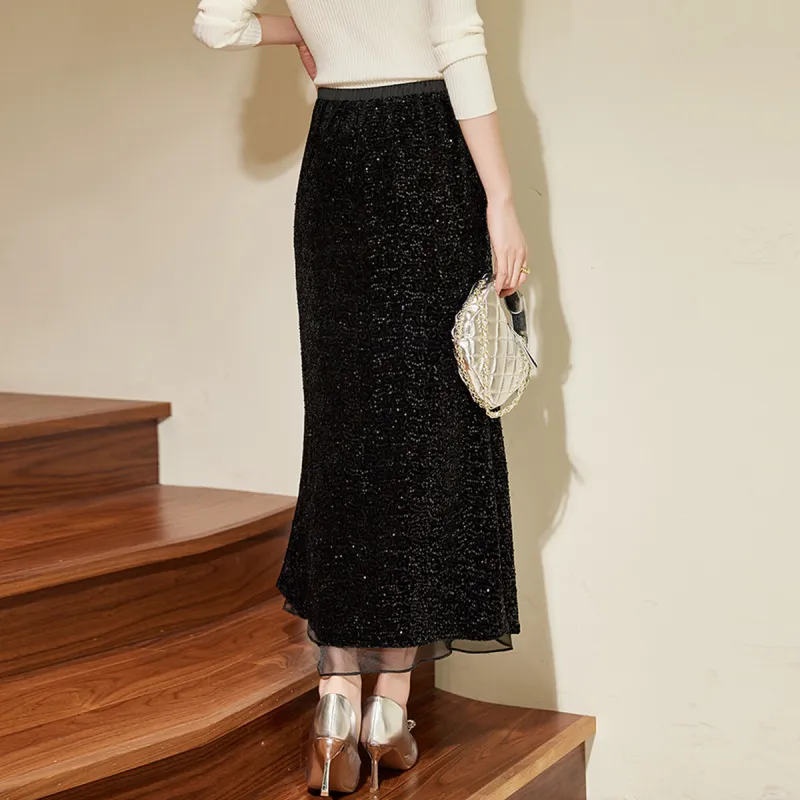 Hang Yi Court Casual Long Skirt Women's-1