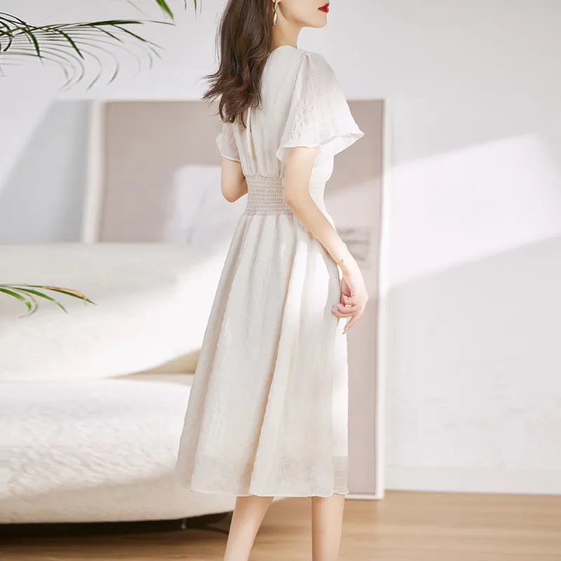 Hang Yi Court Short Sleeved Dress Women's-1