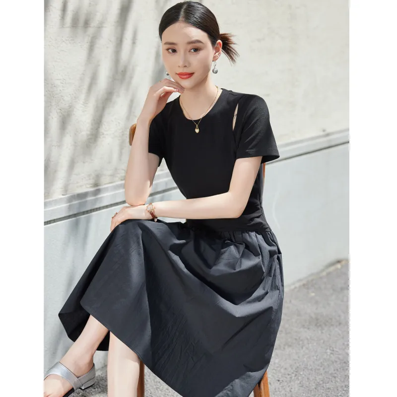 Hang Yi Court Short Sleeved Dress Women's-5