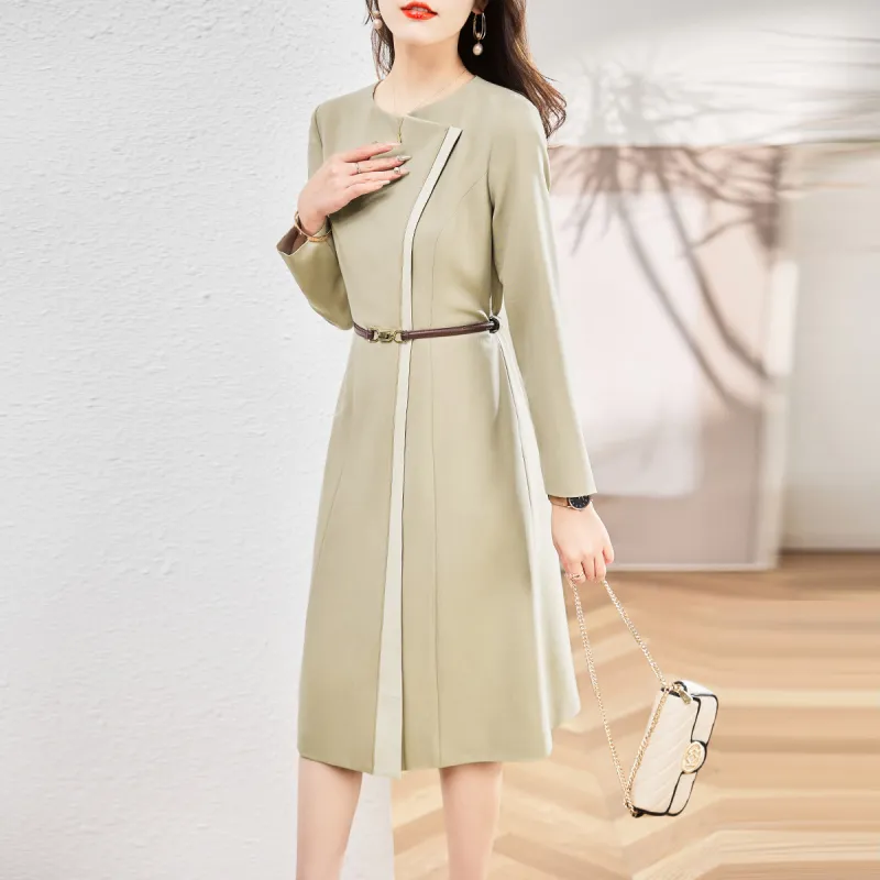 Hang Yi Court Long Sleeved Dresses Women's-3