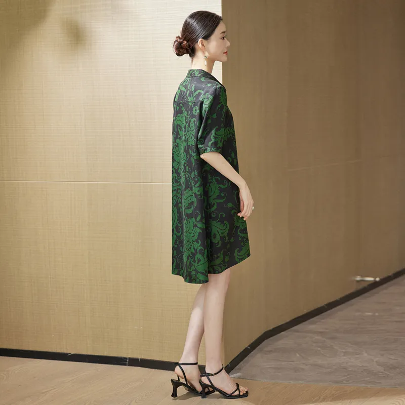 Hang Yi Court Short Sleeved Dress Women's-3