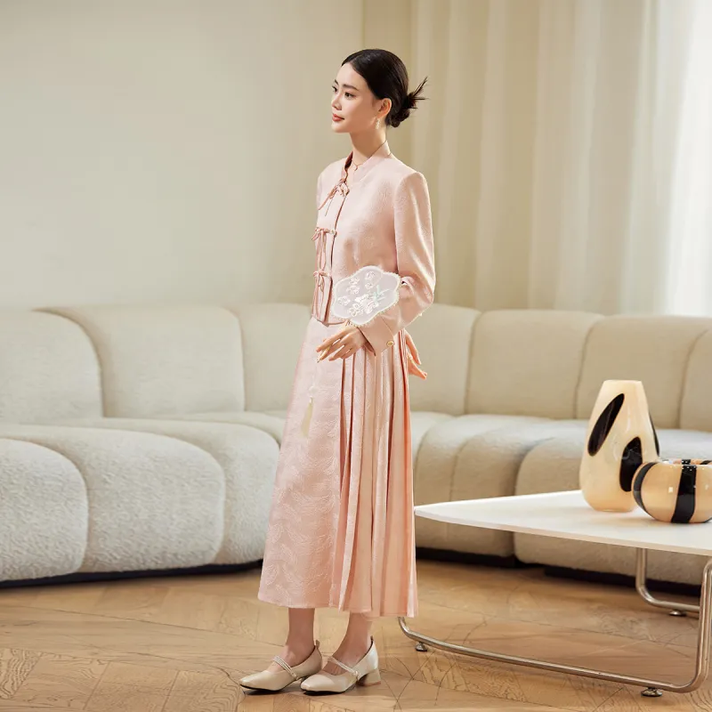 Hang Yi Court Casual Suit Women's Apricot-10