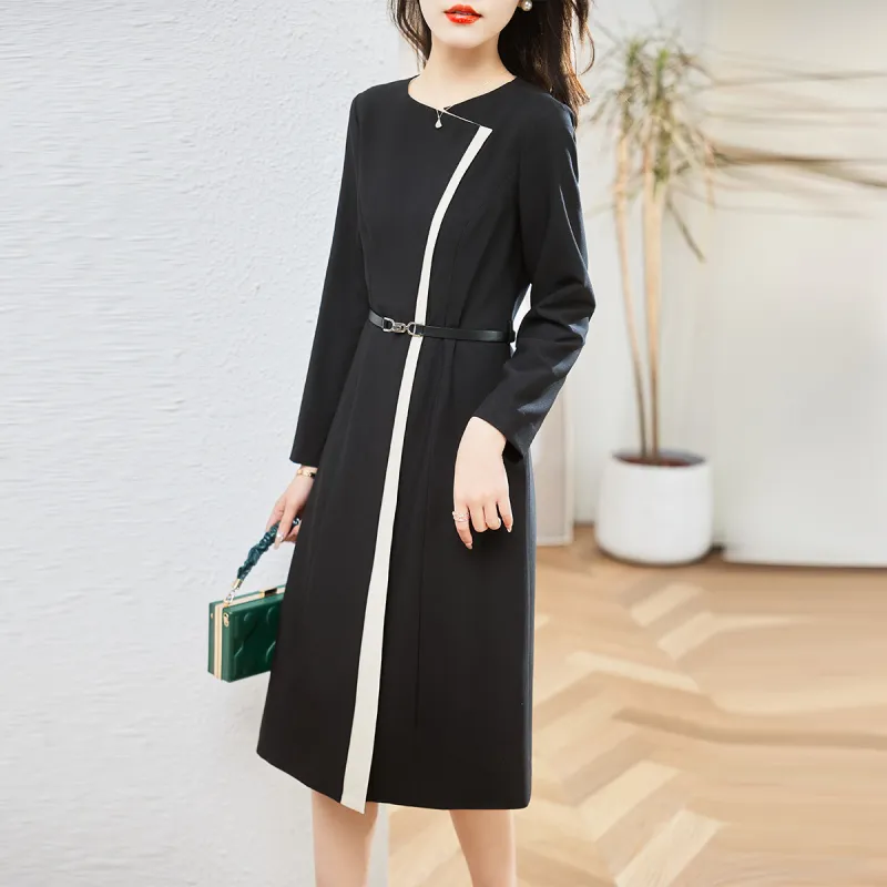 Hang Yi Court Long Sleeved Dresses Women's-11