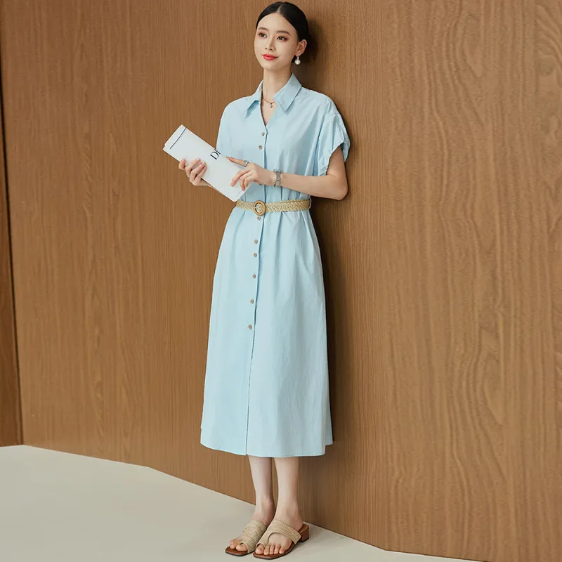Hang Yi Court Short Sleeved Dress Women's-4