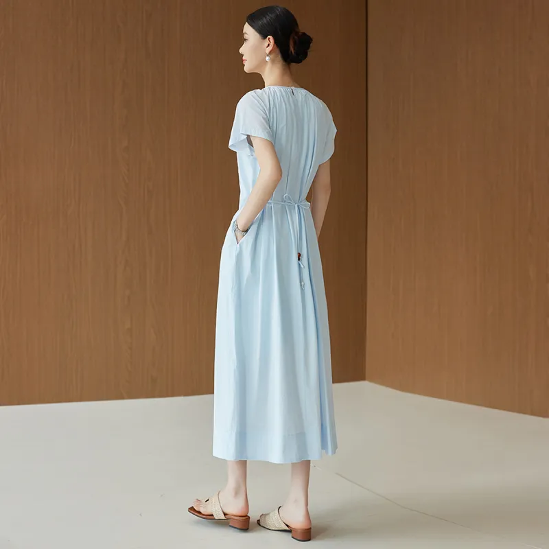 Hang Yi Court Short Sleeved Dress Women's-1