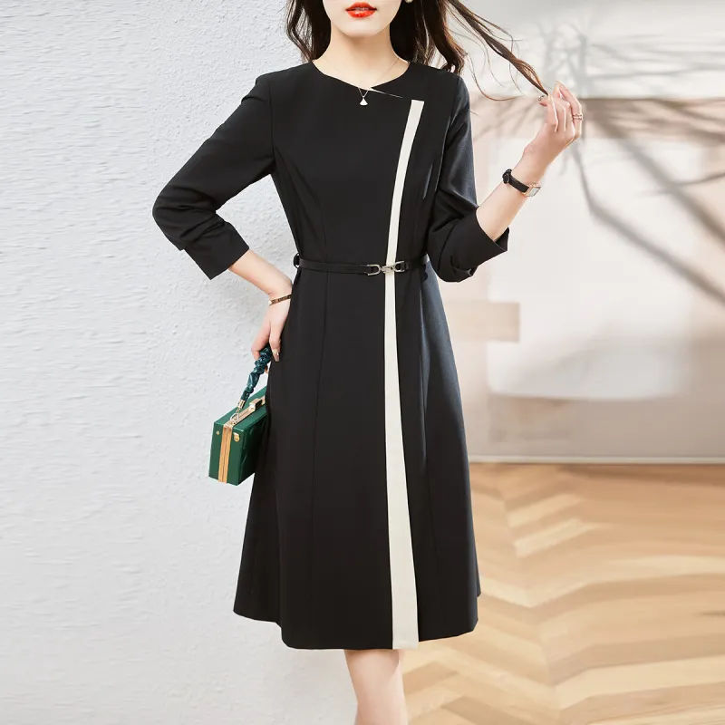 Hang Yi Court Long Sleeved Dresses Women's-12