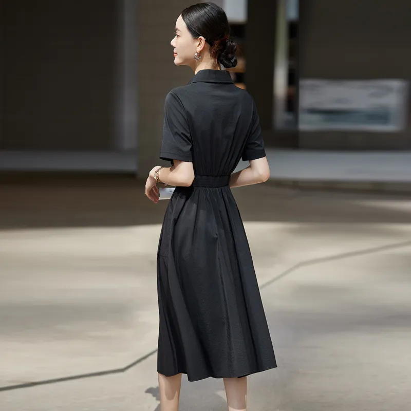 Hang Yi Court Short Sleeved Dress Women's-1